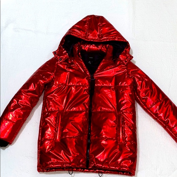 Forever 21 Red Flashy Jacket Never Worn - Picture 1 of 2